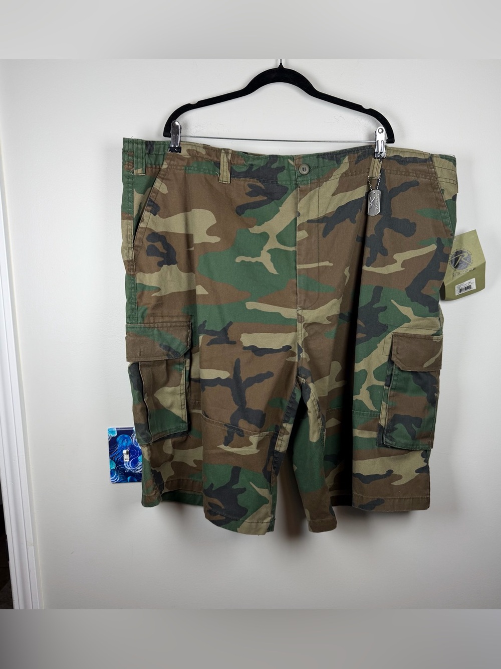 New Rothco Camo Cargo Shorts Woodland Army Tactical Paratrooper Utility Size 3XL